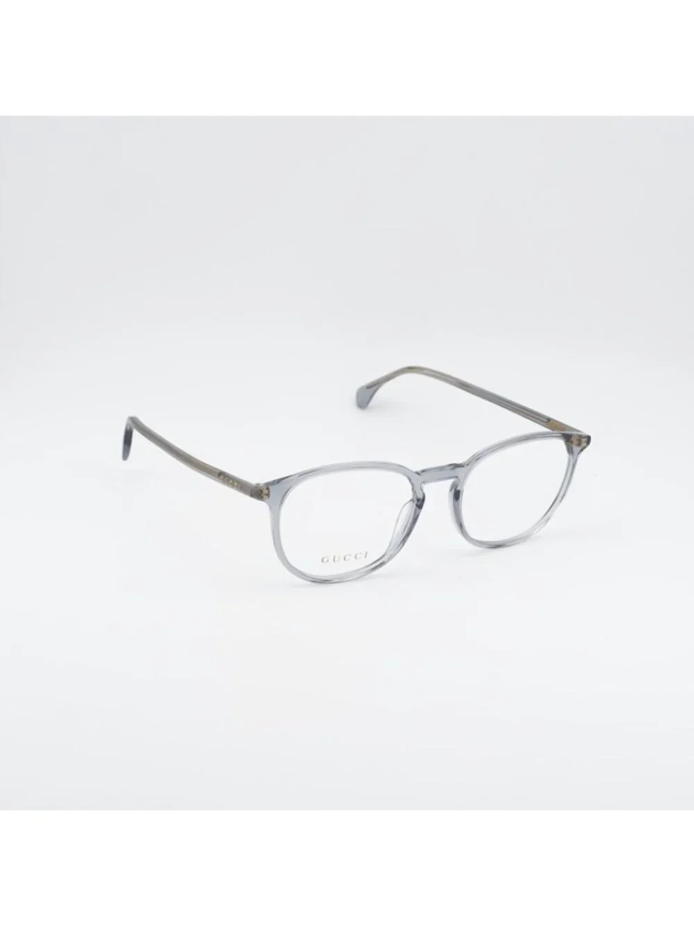 Gucci GG0551O 017 Eyeglasses Shiny Blue 55mm Square Frame